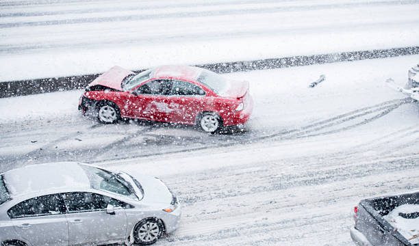 accident during heavy snow