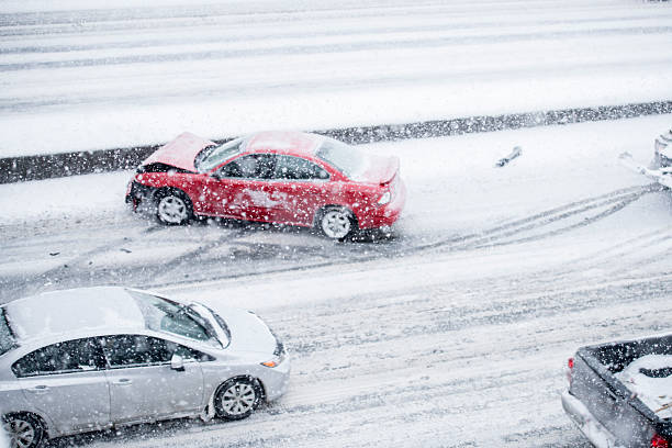 accident during heavy snow