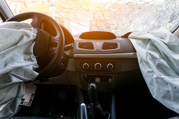 Air bags during a collision