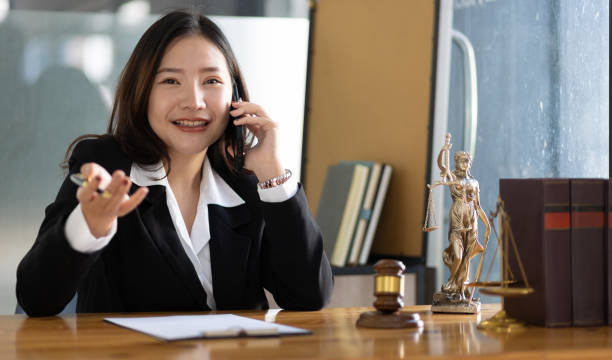 paralegal answering a call